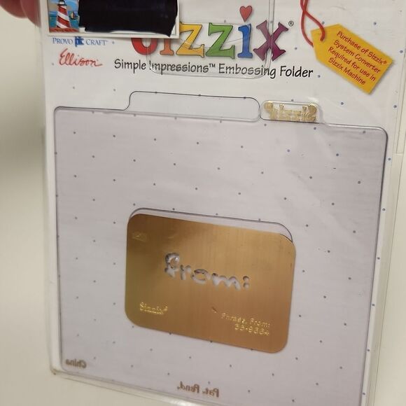 Sizzix Embossing Folder Phrase From: 38-9664 - Picture 2 of 3